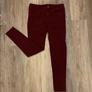 American eagle red jeans (size 0)